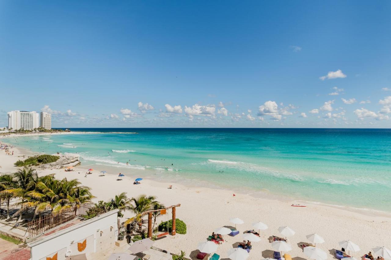 *Turquoise Escape- Beachfront Studio By Casa Paraiso* Cancun Ngoại thất bức ảnh