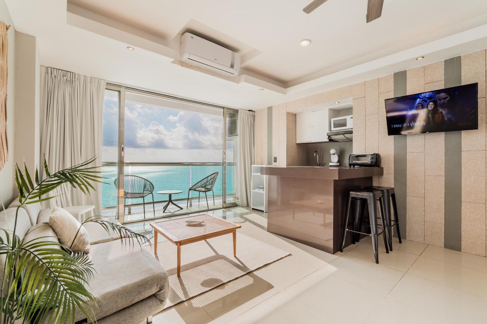 *Turquoise Escape- Beachfront Studio By Casa Paraiso* Cancun Ngoại thất bức ảnh
